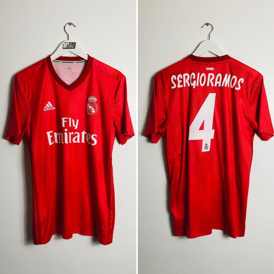 Real Madrid 2018/2019 Red Third Football Shirt (M)