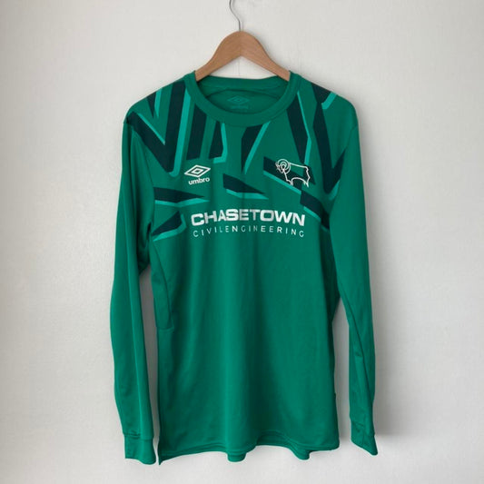 Derby County 2016/2017 Green Goalkeeper Football Shirt (L)