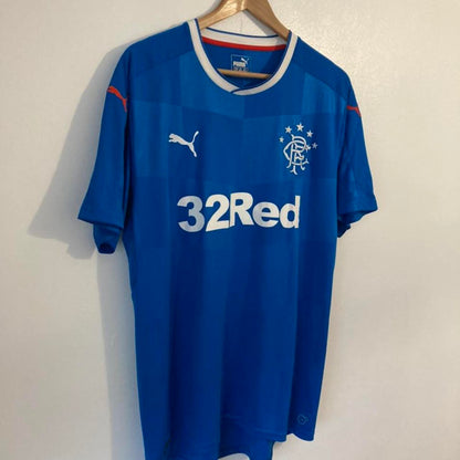 Rangers 2016/2018 Blue Home Football Shirt (XL)