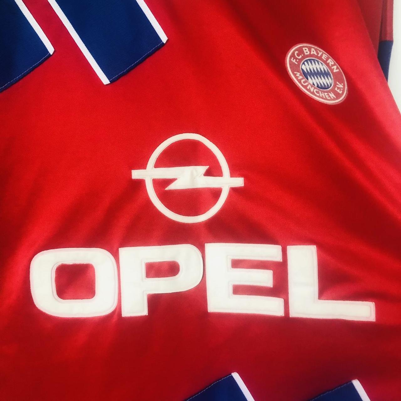 Bayern Munich 1993/1995 Red & Blue Home Football Shirt (XL)