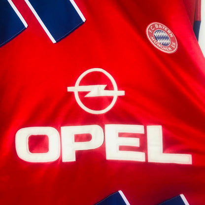 Bayern Munich 1993/1995 Red & Blue Home Football Shirt (XL)