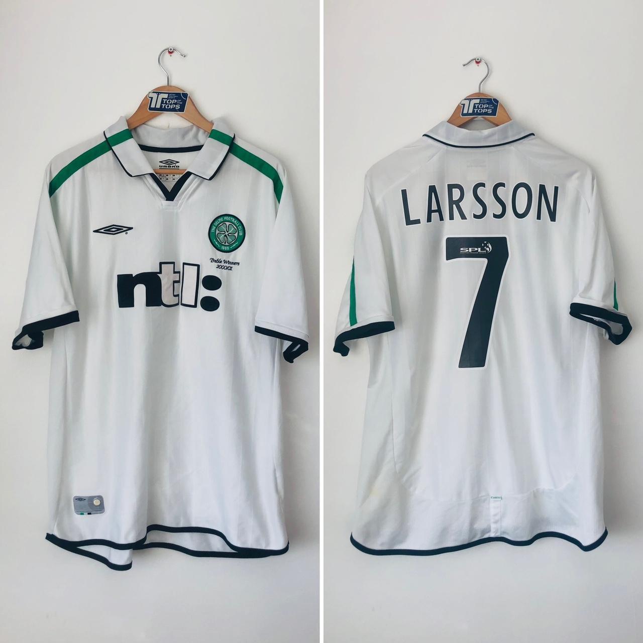 Celtic 2001/2002 White Away Football Shirt (XL)