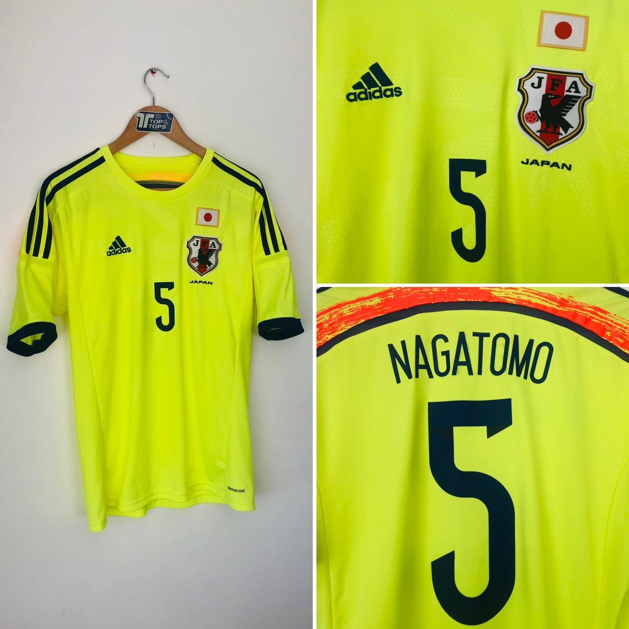 Japan 2014/2015 Neon Yellow Away Football Shirt (M)