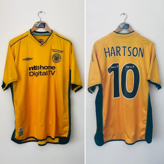 Celtic 2002/2003 Yellow Away Football Shirt (XL)