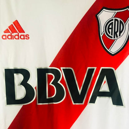 River Plate 2016/2017 Red & White Home Football Shirt (M)