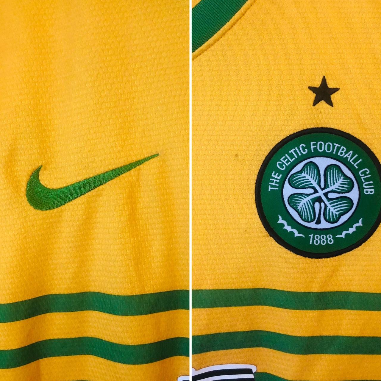 Celtic 2013/2014 Yellow Away Football Shirt (L)