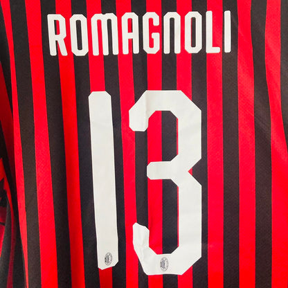 AC Milan 2019/2020 Red & Black Home Football Shirt (XXL)