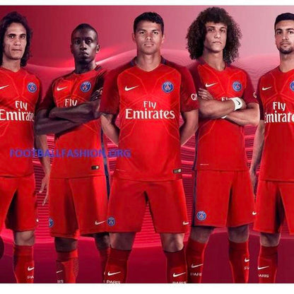 Paris Saint-Germain 2016/2017 Red Away Football Shirt (XL)