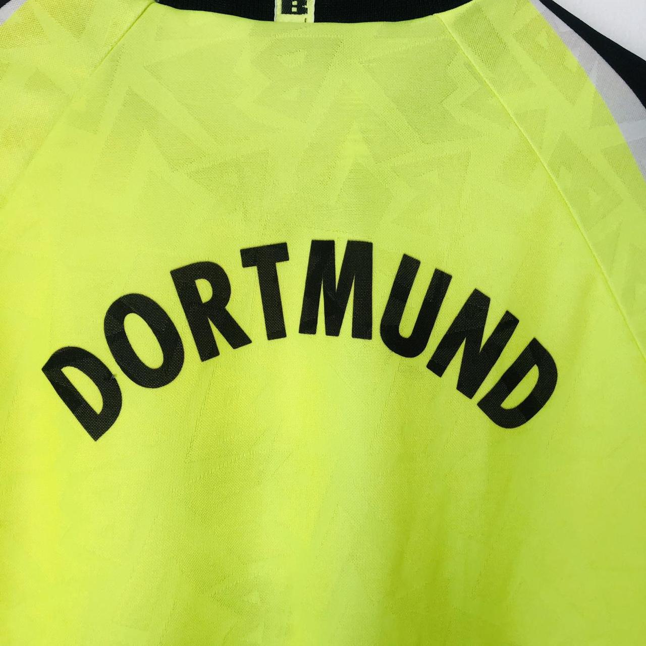 Borussia Dortmund 1995/1996 Green Home Football Shirt Boys (YXL)