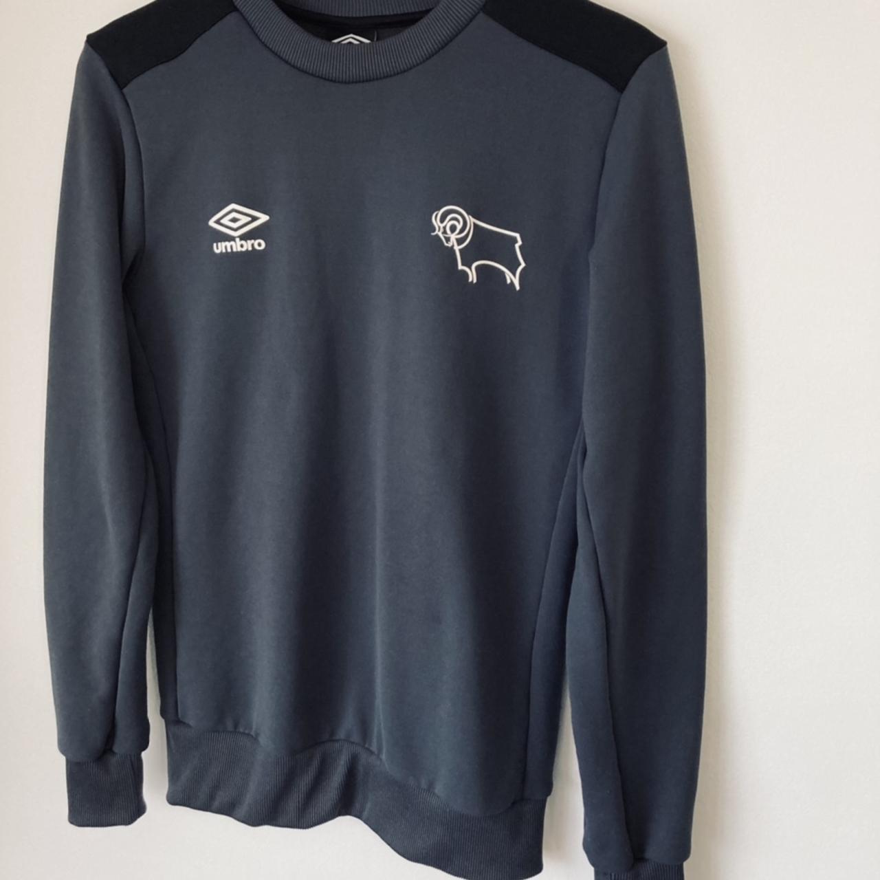 Derby County Navy Training Top (S)