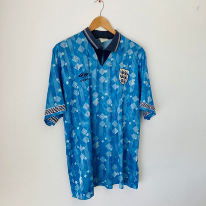 England 1990/1992 Blue Third Football Shirt (XL)