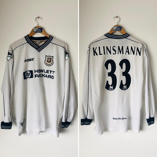 Tottenham Hotspur 1997/1998 White Home Football Shirt (L)