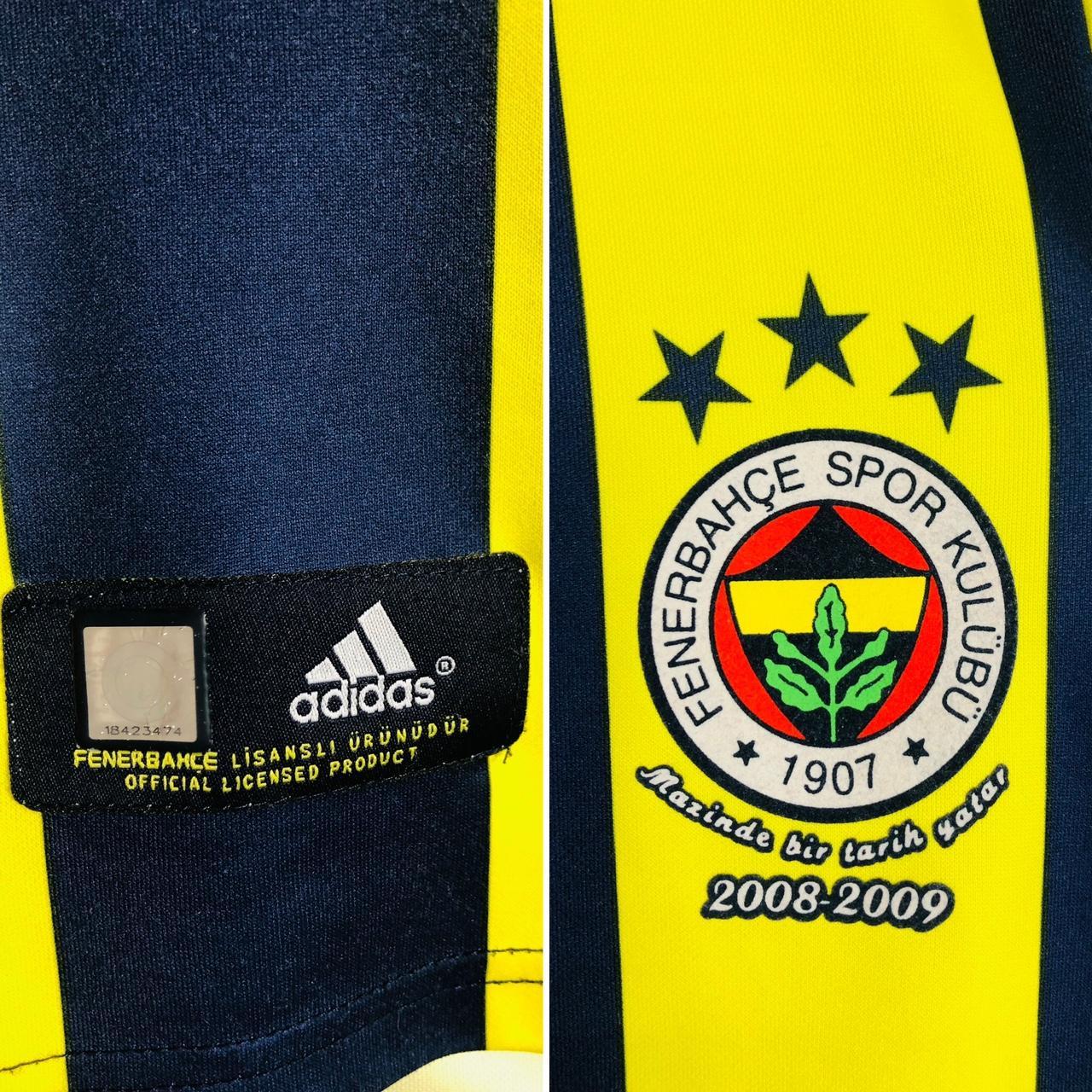 Fenerbahce 2008/2009 Yellow & Black Home Football Shirt (M)