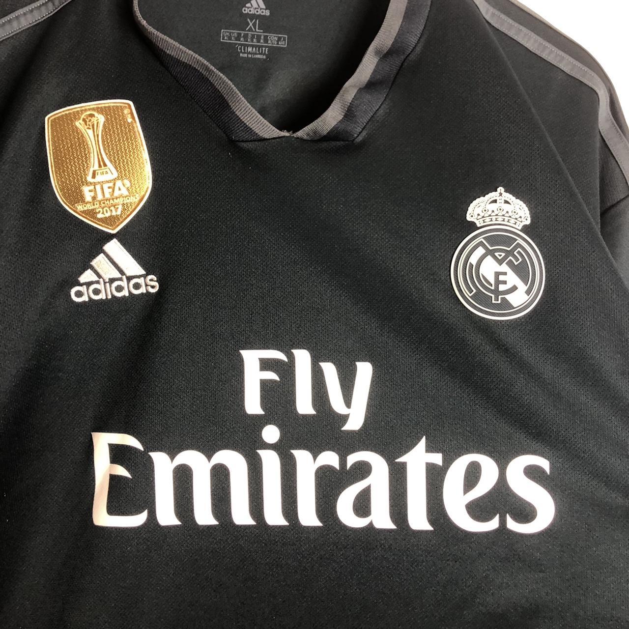 Real Madrid 2018/2019 Navy Away Football Shirt (XL)