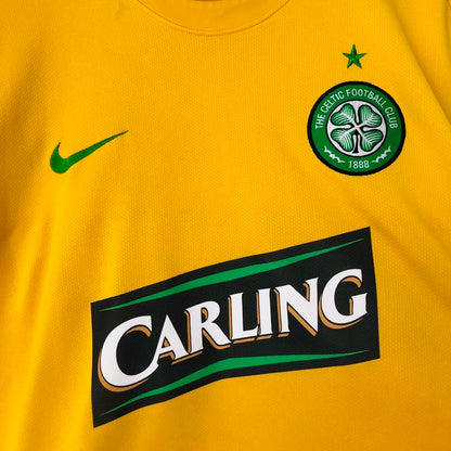 Celtic 2008/2009 Yellow Away Football Shirt (XL)