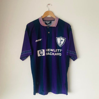 Tottenham Hotspur 1995/1997 Blue & Purple Away Football Shirt (L)