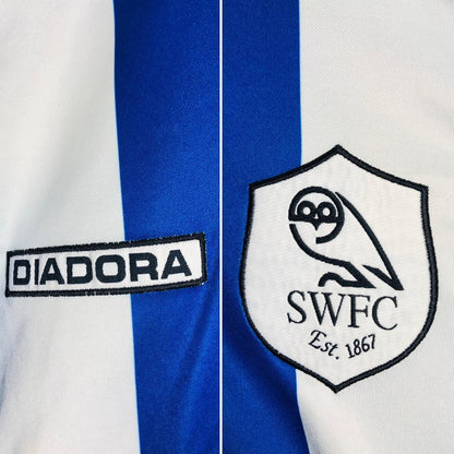 Sheffield Wednesday 2003/2005 Blue & White Home Football Shirt (XL)