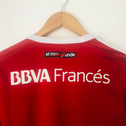 River Plate 2016/2017 Red & White Away Football Shirt (M)