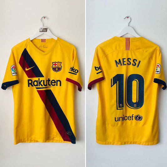 Barcelona 2019/2020 Yellow Away Football Shirt (M)