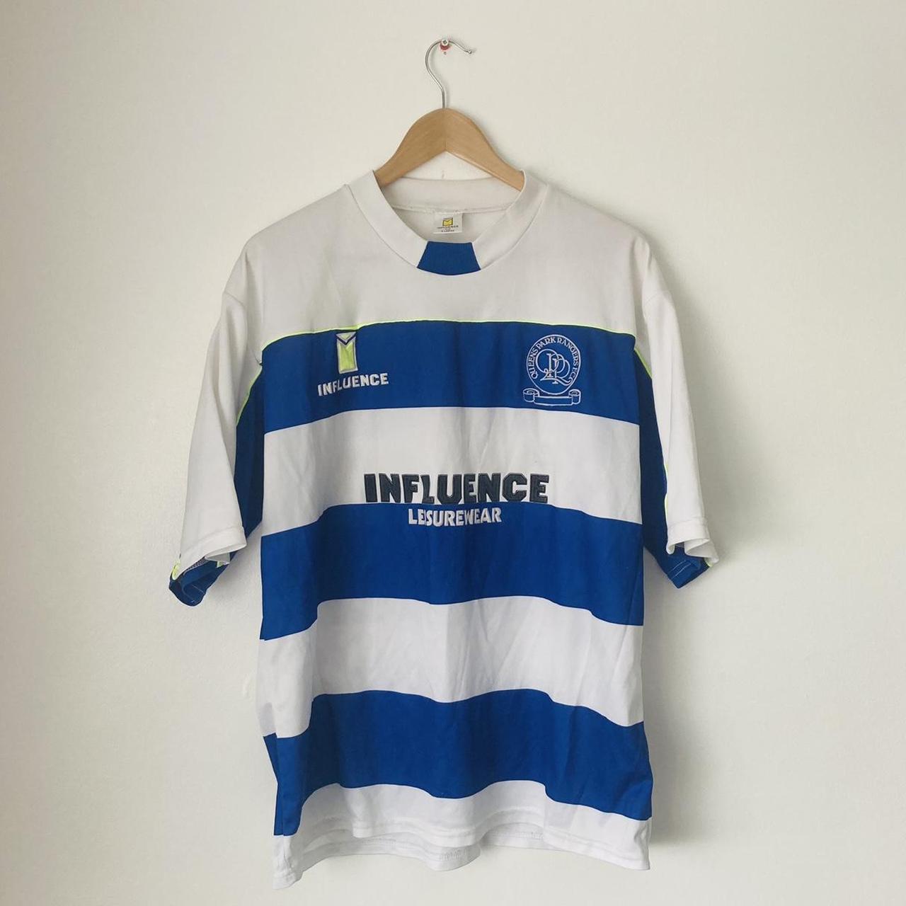 Queens Park Rangers 1989/1990 Blue & White Home Football Shirt (XL)