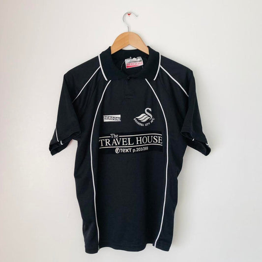 Swansea 2003/2004 Black Football Shirt (M)