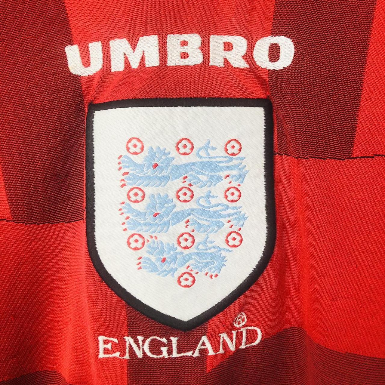 England 1998 Red Away Football Shirt (XL)