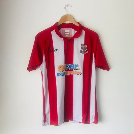 Lincoln City 2010/2011 Red 7 White Home Football Shirt (M)