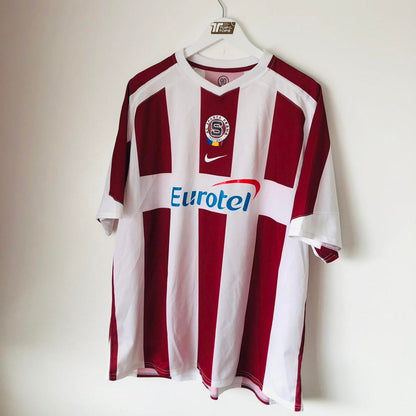 Sparta Prague 2005/2006 Red & White Away Football Shirt (XXL)