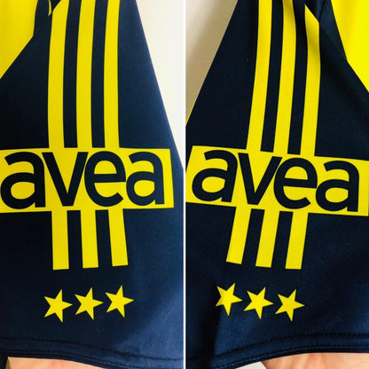 Fenerbahce 2008/2009 Yellow & Black Home Football Shirt (M)