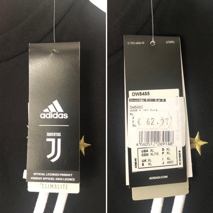 Juventus 2019/2020 Black & White Home Football Shirt (XL)