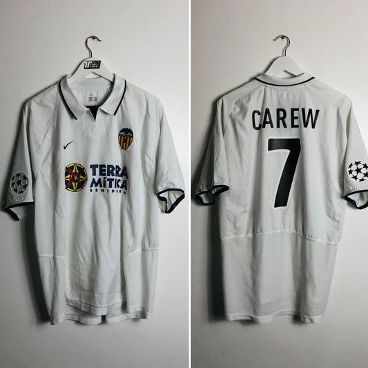 Valencia 2002/2003 White Home Football Shirt (XL)