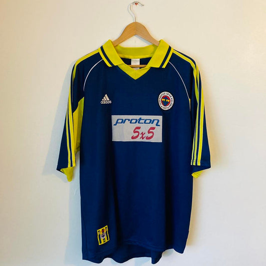 Fenerbahce 1999/2000 Blue Away Football Shirt (XL)