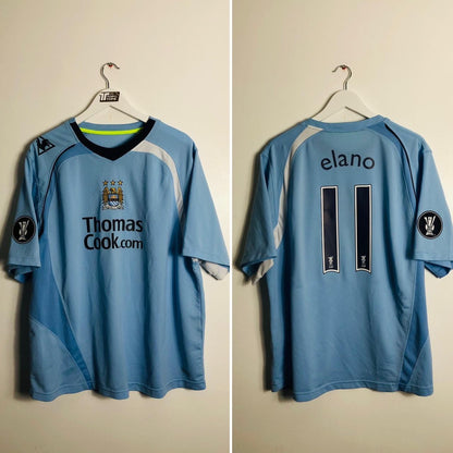 Manchester City 2008/2009 Blue Home Football Shirt (XL)