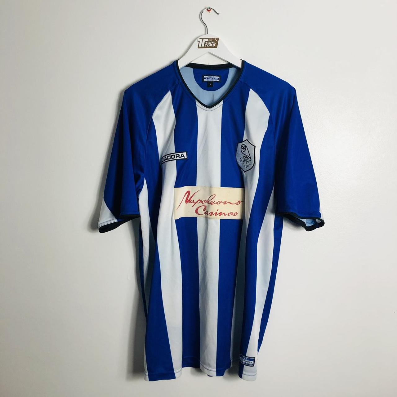 Sheffield Wednesday 2003/2005 Blue & White Home Football Shirt (XL)