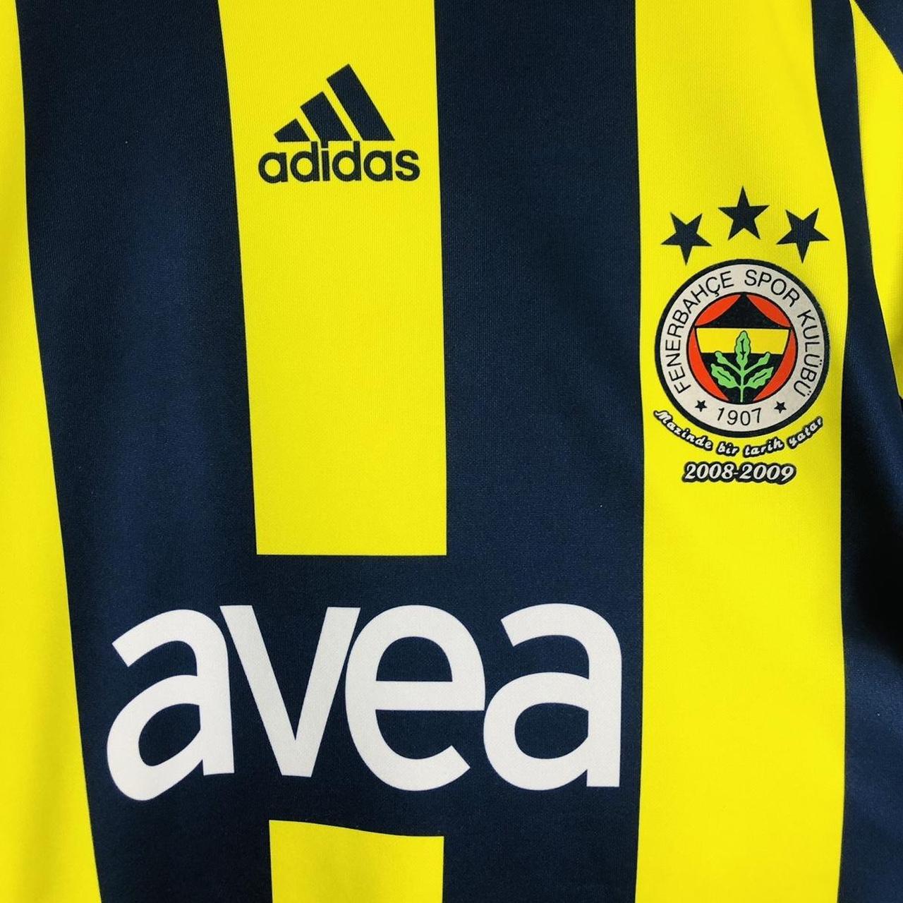 Fenerbahce 2008/2009 Yellow & Black Home Football Shirt (M)