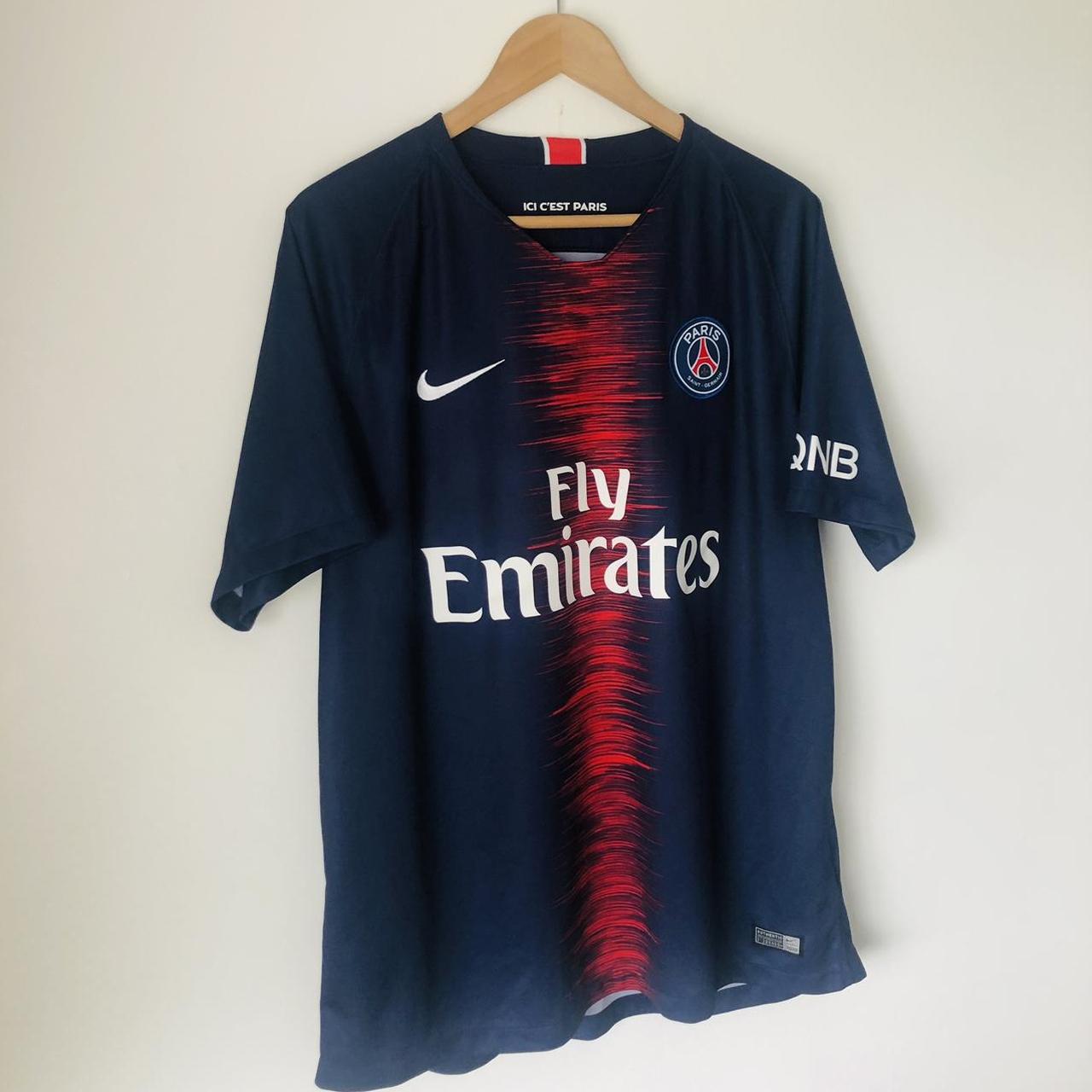 Paris Saint-Germain 2018/2019 Navy Home Football Shirt (XL)