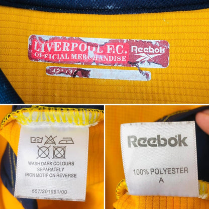 Liverpool 2000/2001 Yellow & Navy Football Shirt (L)
