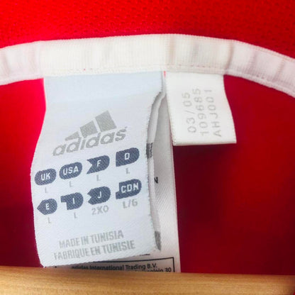 Ajax 2005/2006 Red & White Home Football Shirt (L)