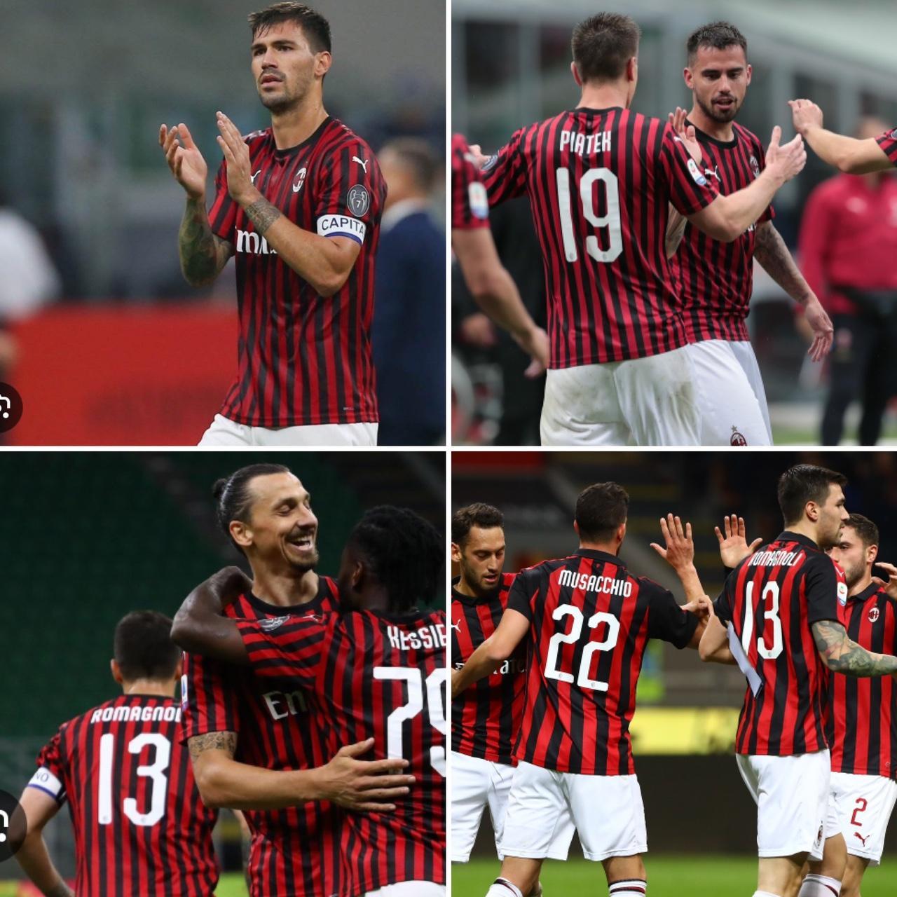 AC Milan 2019/2020 Red & Black Home Football Shirt (XXL)