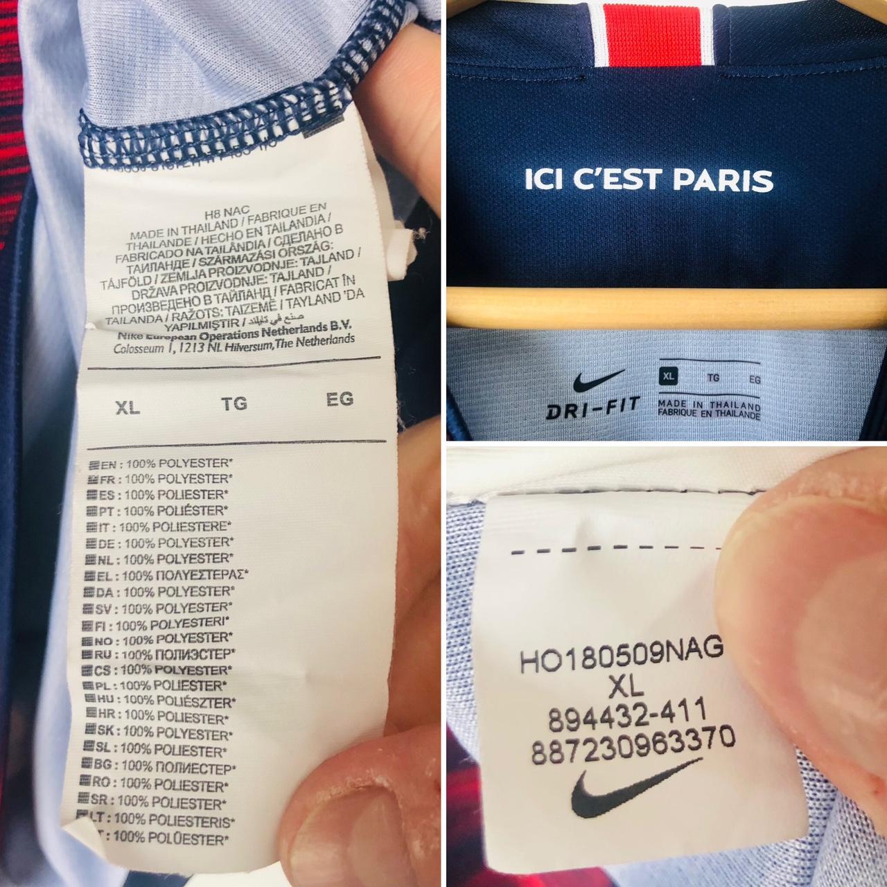 Paris Saint-Germain 2018/2019 Navy Home Football Shirt (XL)