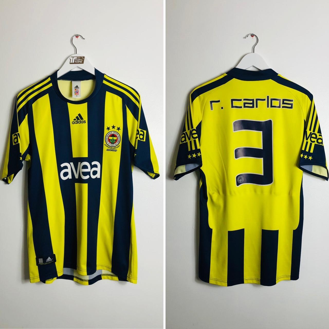 Fenerbahce 2008/2009 Yellow & Black Home Football Shirt (M)