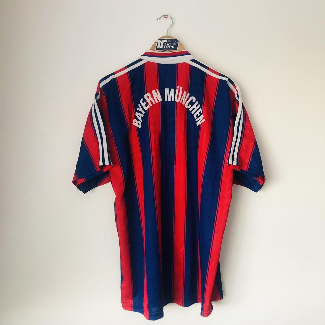 Bayern Munich 1995/1997 Red & Blue Home Football Shirt (XL)