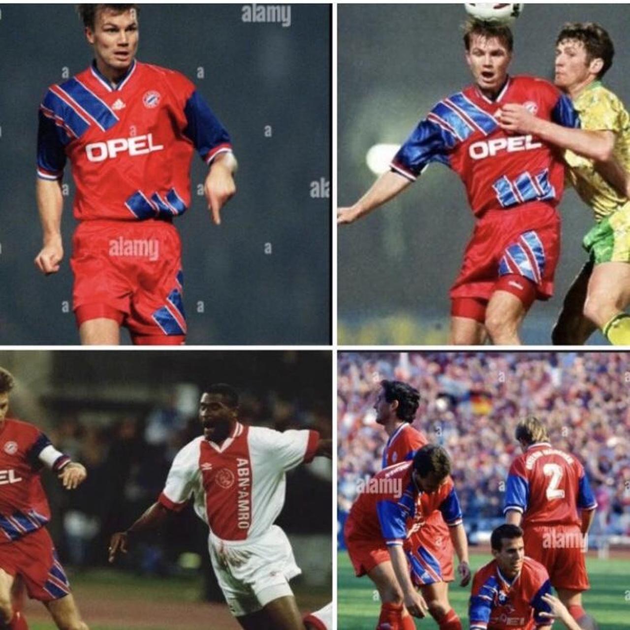 Bayern Munich 1993/1995 Red & Blue Home Football Shirt (XL)