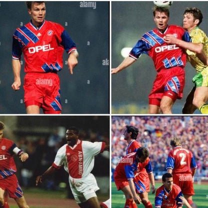 Bayern Munich 1993/1995 Red & Blue Home Football Shirt (XL)