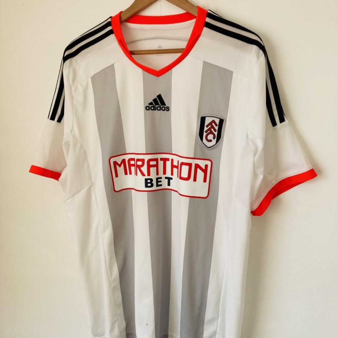 Fulham 2014/2015 White & Grey Home Football Shirt (XL)