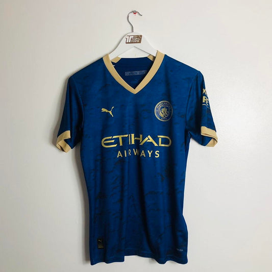 Manchester City 2022/2023 Blue Away Football Shirt (S)