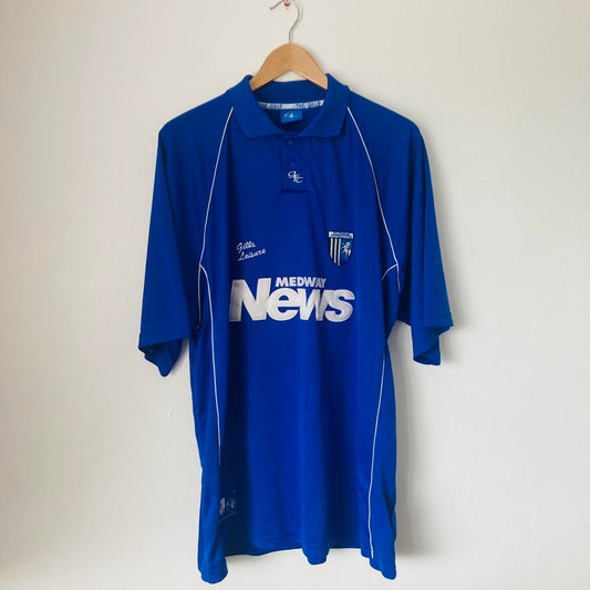 Gillingham 2002/2001 Blue Home Football Shirt (XL)