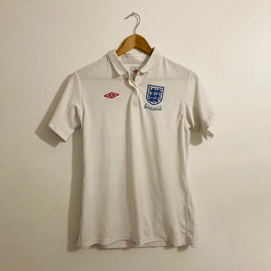 England 2010/2011 White Home Ladies Football Shirt (12)