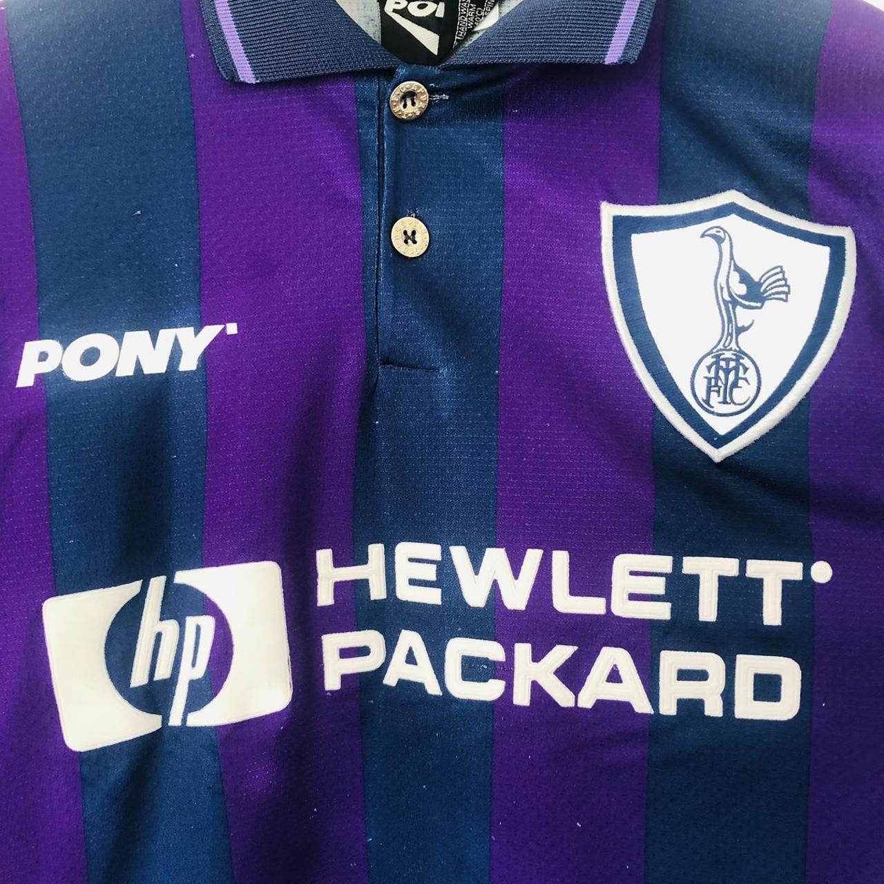 Tottenham Hotspur 1995/1997 Navy & Purple Away Football Shirt (S)