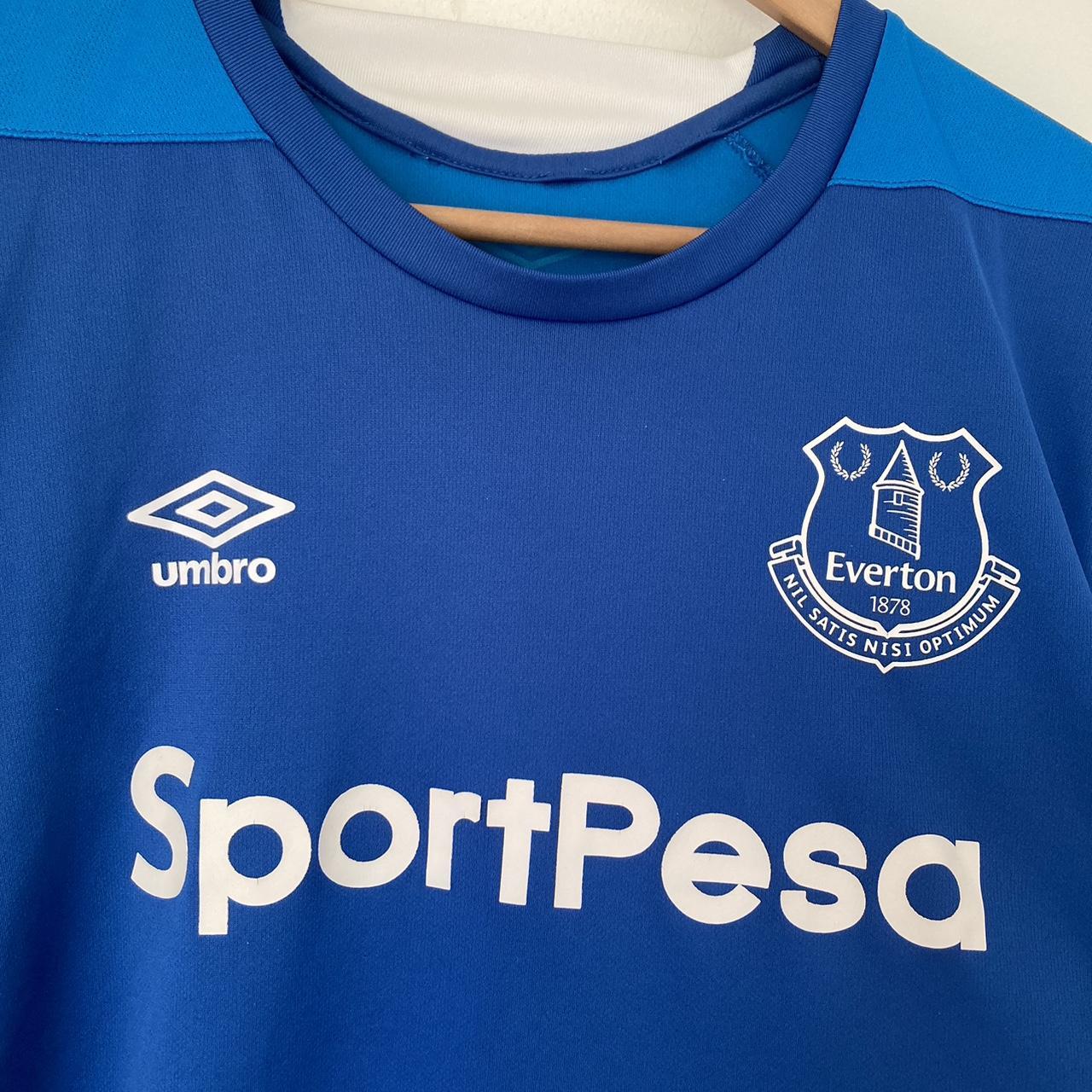 Everton 2017/2018 Blue Training Football Shirt (L)